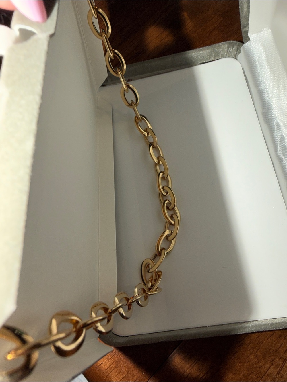 Nolan Miller Gold Heart Locket Necklace with Clear Crystal Accents - Picture 4 of 4